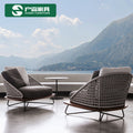 Outdoor Furniture Hand Woven Ribbon Sofa Outdoor Sofa Hotel Outdoor Leisure PVC Rope Sofa