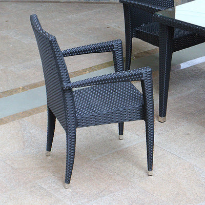 Rattan Chair Outdoor Table And Chair Combination Leisure Furniture Balcony Rattan Woven Outdoor Courtyard Seat Outdoor Five Piece Suit