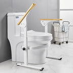Toilet handrail, toilet, solid wood handrail, disabled elderly, pregnant women, safety, anti-skid, toilet and rising device, no punching