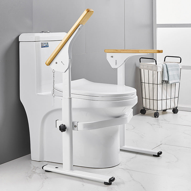 Toilet handrail, toilet, solid wood handrail, disabled elderly, pregnant women, safety, anti-skid, toilet and rising device, no punching