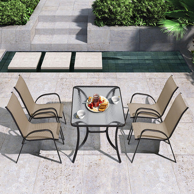 Outdoor Tables And Chairs Courtyard Outdoor Seats Garden Leisure Furniture Outdoor Balcony Teslin Waterproof External Swing Armchair