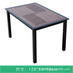 Outdoor Leisure Tables And Chairs Combination Terrace Courtyard Plastic Wood Tables And Chairs Dining Bar Milk Tea Shop Balcony Garden Five Piece Set