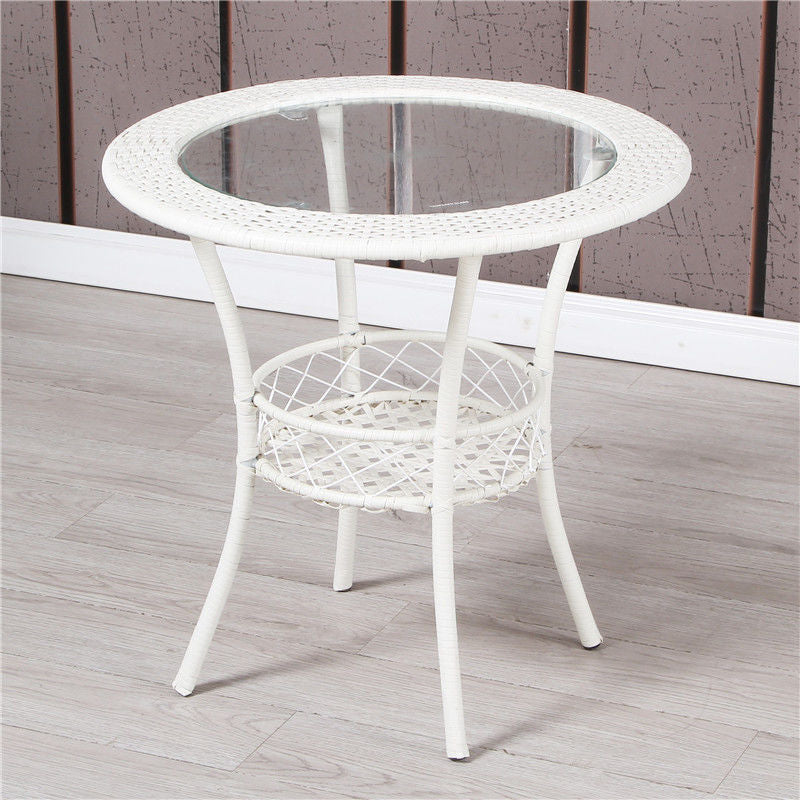 Outdoor Patio Side Table - Wicker Patio Bistro Set