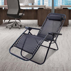 Patio Set of 2 Adjustable Lounger Chairs