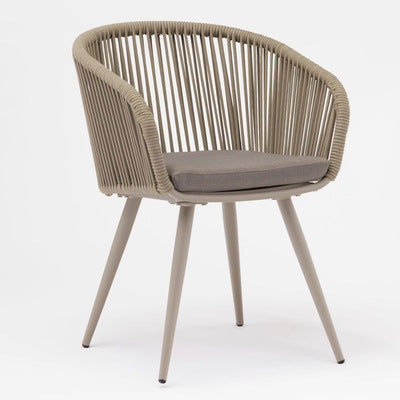 Outdoor Nordic Leisure Rattan Chair Combination Hotel Villa Garden Balcony Chair Aluminum Woven Rope Rattan Furniture