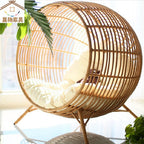 Outdoor Rattan Woven Bird's Nest Leisure Lazy Rattan Chair Circular Landing Studio Children's Photography Props Swing Home Stay Balcony