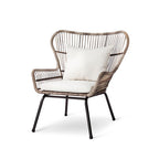 Leisure Outdoor Balcony Rattan Chair Garden Patio Rattan Table And Chair Combination Outdoor Household Small Tea Table Set
