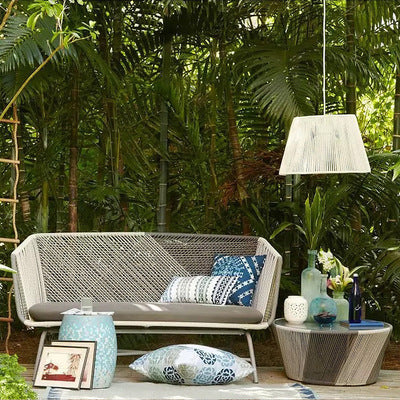 Outdoor Leisure Chair Balcony Rattan Chair Three Piece Set Indoor Courtyard Garden Rattan Sofa Small Tea Table Combination