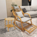 Nordic Outdoor Leisure Rocking Chair Outdoor Household Living Room Balcony Lazy Rocking Chair Rattan Single Elderly Carefree Chair