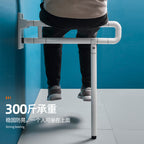 Toilet handrail, elderly, disabled, assisted toilet, bathroom, safety, barrier free toilet, toilet rail
