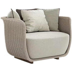 Nordic Outdoor Sofa Balcony Courtyard Rattan Chair Hotel Villa Leisure Rattan Sofa Chair Three Piece Rattan Sofa
