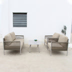 Outdoor Nordic Tables And Chairs Tied Rope Sofa Leisure Teslin Balcony Rattan Chair Sofa Terrace Courtyard Sofa Combination