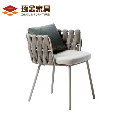 Outdoor Leisure Dining Table And Chair Combination Outdoor Balcony Single Rattan Chair Three Piece Villa Courtyard Garden Terrace Furniture