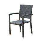 Rattan Chair Outdoor Table And Chair Combination Leisure Furniture Balcony Rattan Woven Outdoor Courtyard Seat Outdoor Five Piece Suit