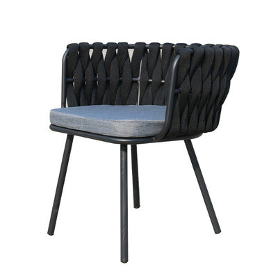 Outdoor Dining Leisure Outdoor Rattan Long Table And Chair Outdoor Courtyard Garden PE Rattan Chair