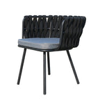 Outdoor Dining Leisure Outdoor Rattan Long Table And Chair Outdoor Courtyard Garden PE Rattan Chair