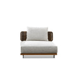 Outdoor Sofa Courtyard Leisure Rattan Furniture Solid Wood High-end Villa Rattan Chair Sofa Open-air Garden Sofa Combination