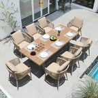 Outdoor Furniture Rattan Chair Combination Five Piece Set Of Woven Leisure Furniture Balcony Garden Courtyard Open-air Rattan Tables And Chairs