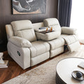 3 Seat Automatic Adjustable Recliner Sofa with USB, Cup Holder, Socket