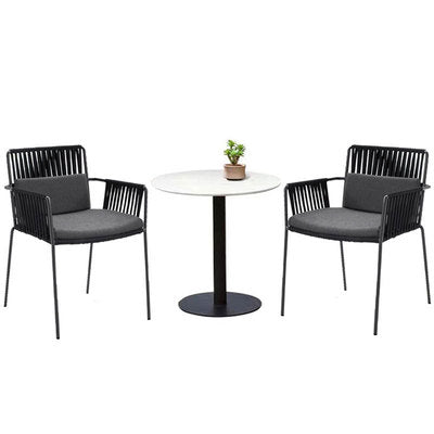 Balcony Table And Chair Villa Outdoor Leisure Rattan Table And Chair Pastoral Modern Rattan Chair Hotel Outdoor Rattan Tea Table And Chair