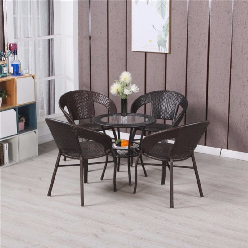 Outdoor Patio Side Table - Wicker Patio Bistro Set