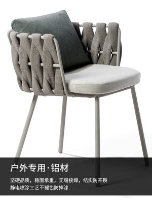Nordic Outdoor Tables And Chairs Balcony Designer Rope Outdoor Villa Courtyard Garden Living Room Terrace Rattan Tables And Chairs