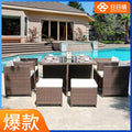 Rattan Chair Tea Table Five Piece Set Of Outdoor Furniture Outdoor Leisure Balcony Tables And Chairs Courtyard Tables And Chairs Combination