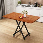 Folding Table Household Dining Table Simple Small Square Table 4-person Table Small Family Portable Outdoor Stall Balcony Table