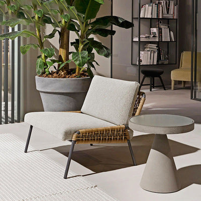 Outdoor Dining Leisure Outdoor Rattan Long Table And Chair Outdoor Courtyard Garden PE Rattan Chair