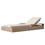 Teak Outdoor Bed Leisure Courtyard Outdoor Balcony Lounge Chair Villa Swimming Pool Modern Solid Wood Beach Chair