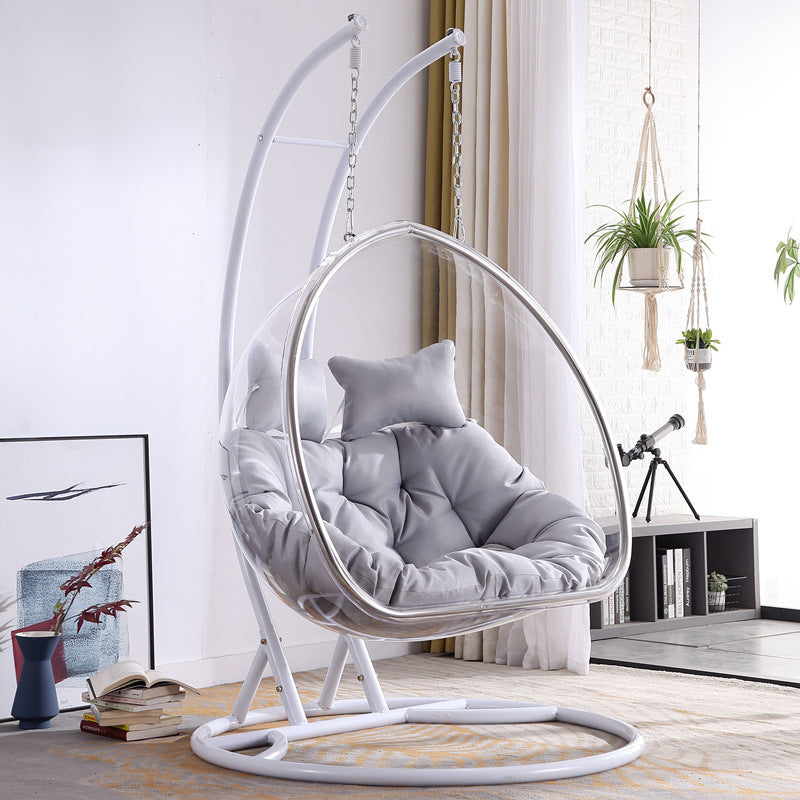 Nordic wind net red glass ball transparent bubble chair hemisphere hanging chair space chair acrylic hanging basket girl heart room
