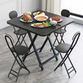 Folding Table Household Dining Table Simple Small Square Table 4-person Table Small Family Portable Outdoor Stall Balcony Table
