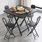 Folding Table Household Dining Table Simple Small Square Table 4-person Table Small Family Portable Outdoor Stall Balcony Table
