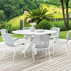 Outdoor Tables And Chairs Balcony Leisure Courtyard Rattan Bar Chair Nordic Hotel Villa Sunshine Room Home Stay Rope Design Furniture