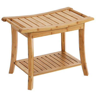 Bamboo Hotel Household Bathroom Stool Bathroom Stool Towel Stool Non Slip Stool Storage Stool