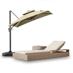 Teak Outdoor Bed Leisure Courtyard Outdoor Balcony Lounge Chair Villa Swimming Pool Modern Solid Wood Beach Chair