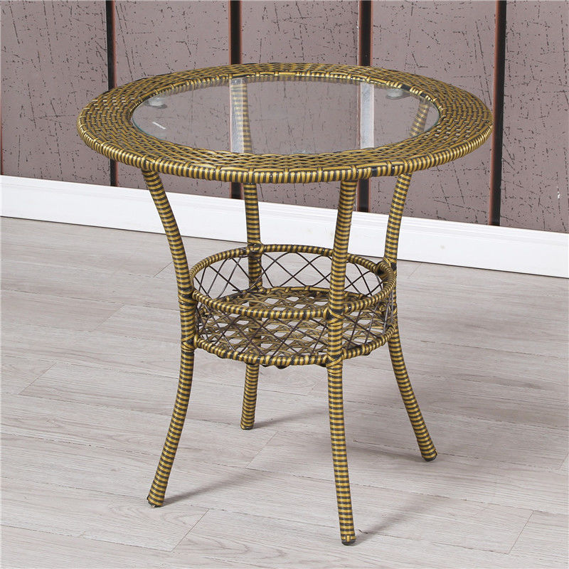 Outdoor Patio Side Table - Wicker Patio Bistro Set