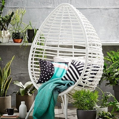 Outdoor Rattan Woven Bird's Nest Leisure Lazy Rattan Chair Circular Landing Studio Children's Photography Props Swing Home Stay Balcony