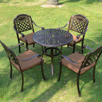 Outdoor Cast Aluminum Tables And Chairs Courtyard Garden Outdoor Leisure Negotiation Metal Barbecue Tables And Chairs Outdoor Iron Furniture Combination