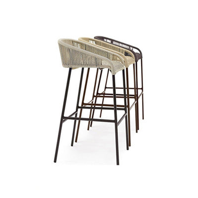 Outdoor Tables And Chairs Balcony Leisure Courtyard Rattan Bar Chair Nordic Hotel Villa Sunshine Room Home Stay Rope Design Furniture