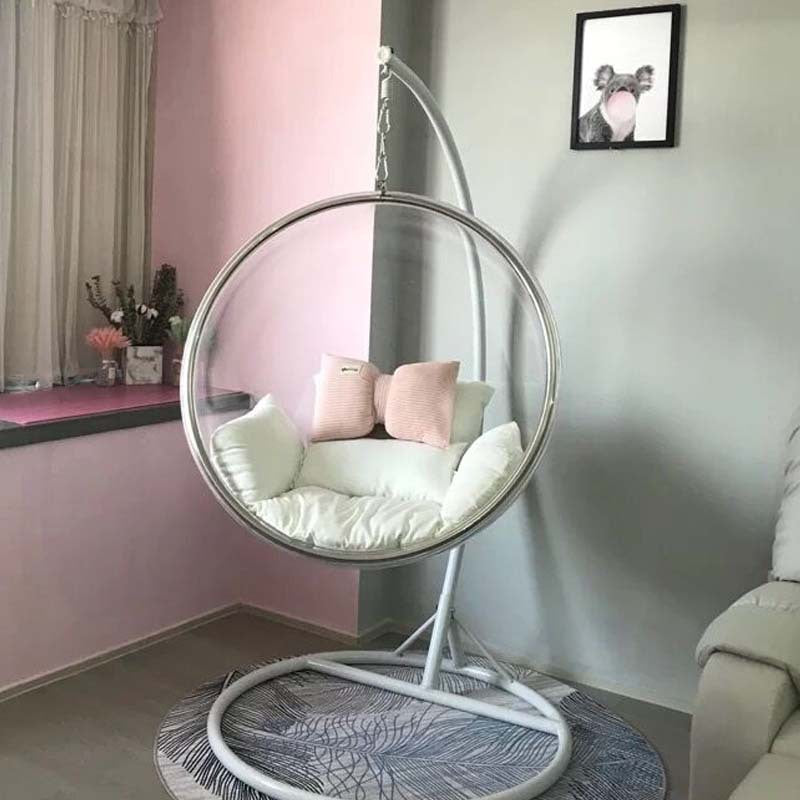 Hanging Ball Transparent Bubble Chair Hemispherical Chair Hanging Chair Acrylic Hanging Basket Bird's Nest Swing Hanging Ball Glass Chair