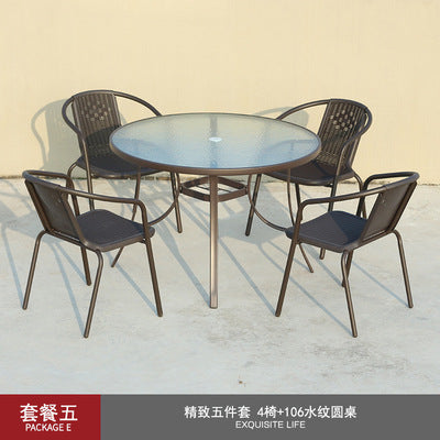 Rattan Chair Outdoor Furniture Balcony Tables And Chairs Rattan Furniture Outdoor Tables And Chairs Teng Chair Outdoor Rattan Chair Teng Chair Leisure Outdoor