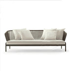 Outdoor Furniture Rattan Sofa Combination Open-air Balcony Rattan Chair Model Room Courtyard Garden Leisure Sofa Living Room