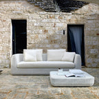 Outdoor Rattan Chair Sofa Pastoral Leisure Rattan Cloth Sofa Combination Large And Small Family Living Room Corner Rattan Sofa