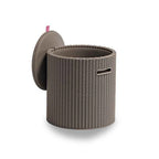 Outdoor Leisure Furniture European Injection Molded PP Plastic Balcony Terrace Storage Bucket Tea Table Storage Box Footstool