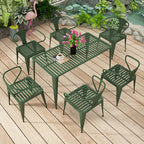 Leisure Outdoor Table And Chair Combination Iron Art Open-air Garden Table Terrace Outdoor Courtyard Balcony Table And Chair Table And Chair