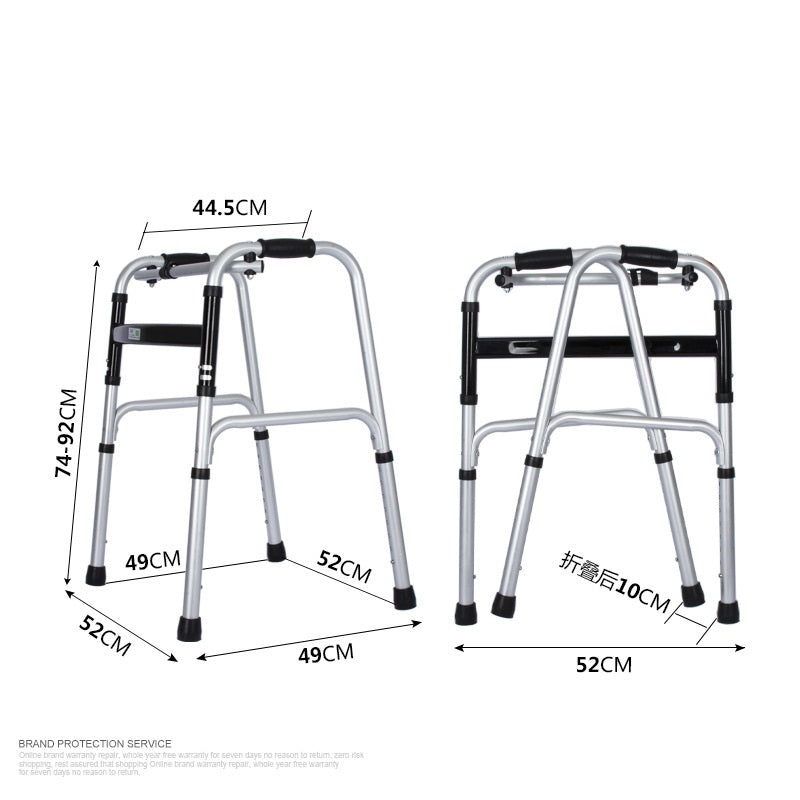 Aluminium Rehabilitation Walker Crutch Cart for Hemiplegic Disabled Elderly
