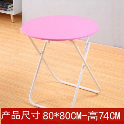 Folding Table Household Dining Table Simple Round Table Four Person Square Table Small Family Portable Outdoor Stall Balcony Table