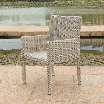 Terrace Rattan Chair Combined Table And Chair Outdoor Rattan Woven Rattan Chair Courtyard Waterproof One Table And Four Chairs