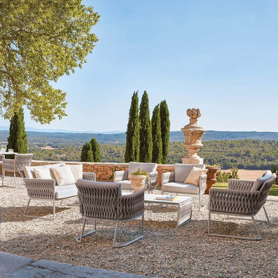 Rattan Chair Sofa Living Room Combined Balcony Outdoor Furniture Rope Outdoor Rattan Rope Sofa Leisure Courtyard Garden